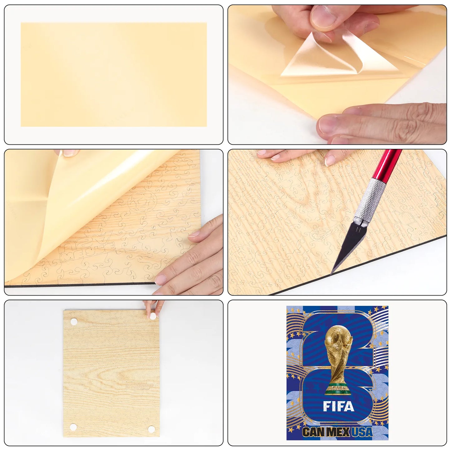World Cup 2026 Host Country Logo USA , FIFA Jigsaw Puzzle