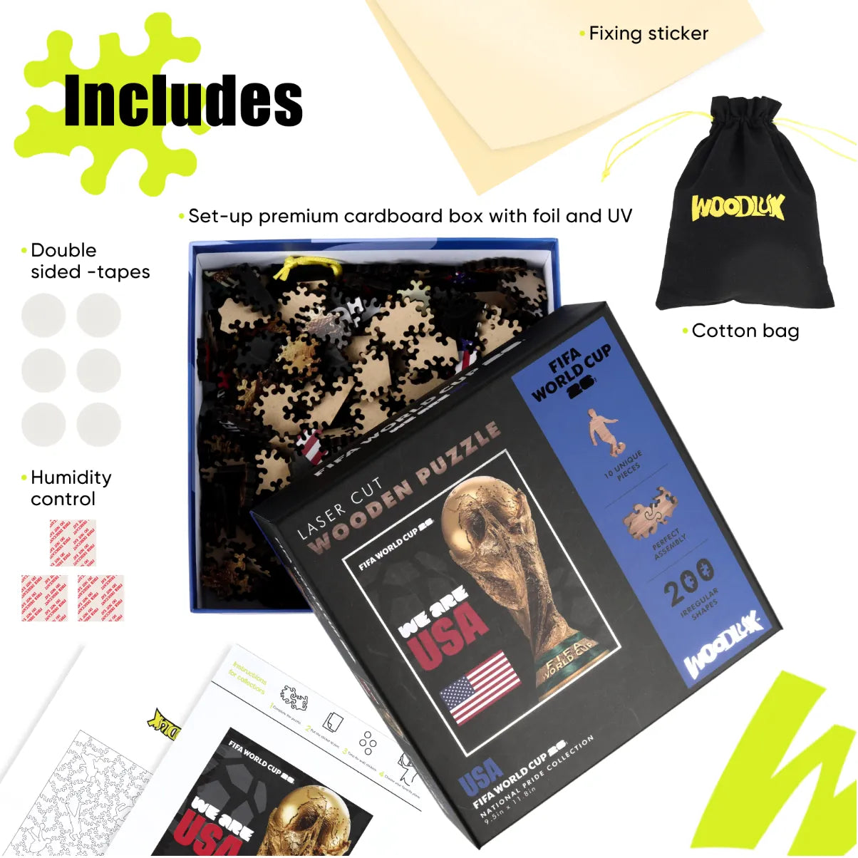 World Cup 2026 Trophy Poster USA, FIFA Jigsaw Puzzle