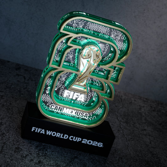 World Cup 2026 Mexico Logo, FIFA Wooden Art Night Light