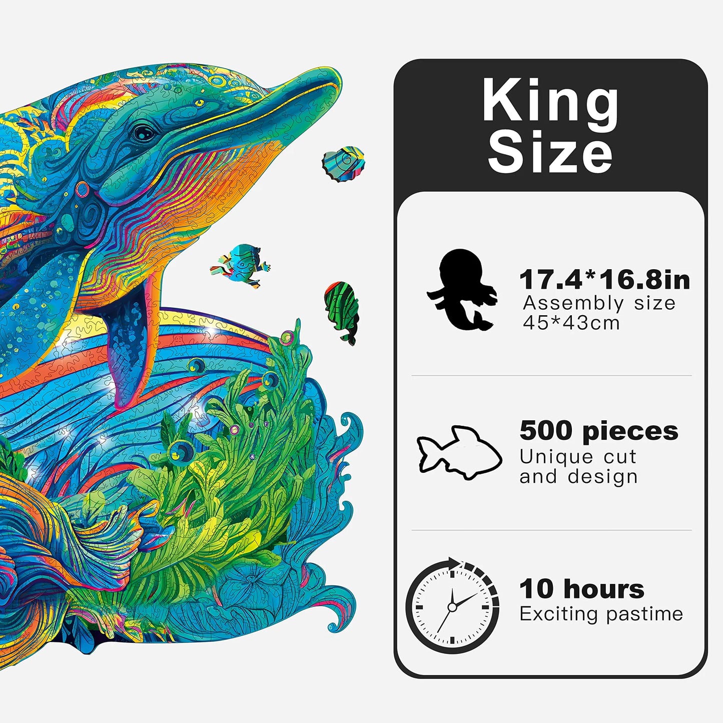 Dolphin, Wooden Jigsaw Puzzles