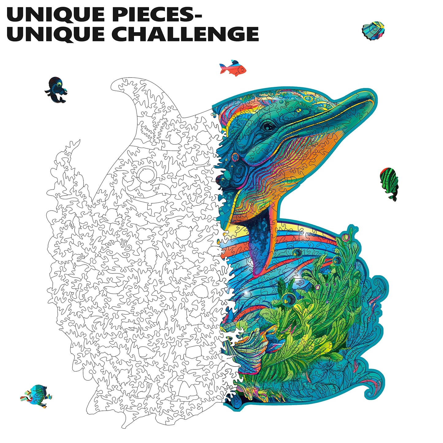 Dolphin, Wooden Jigsaw Puzzles