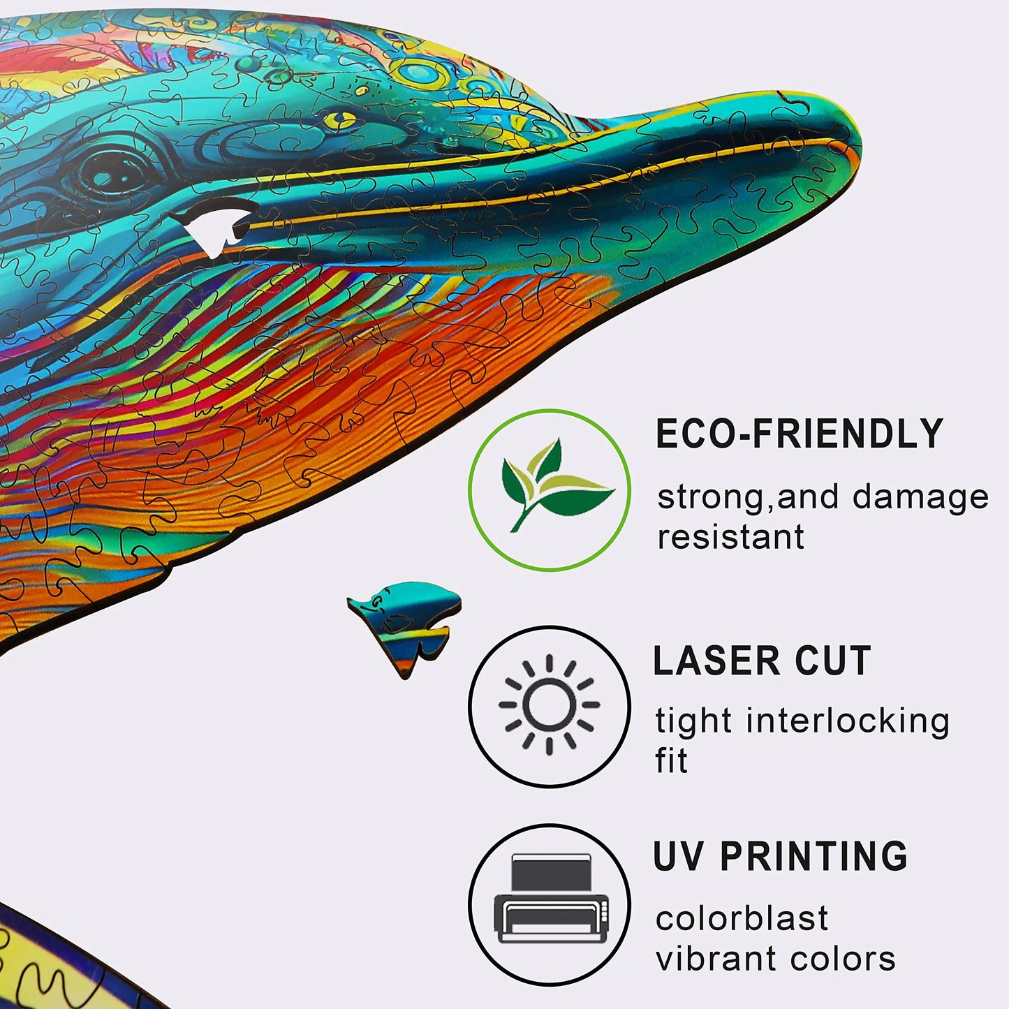 Dolphin, Wooden Jigsaw Puzzles