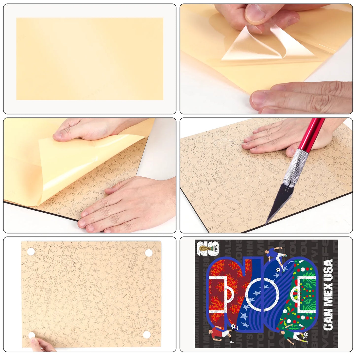 World Cup 2026 Host Countries Poster, FIFA Jigsaw Puzzle