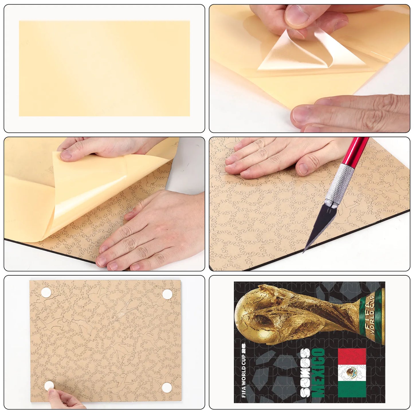 World Cup 2026 Trophy Poster Mexico, FIFA Jigsaw Puzzle