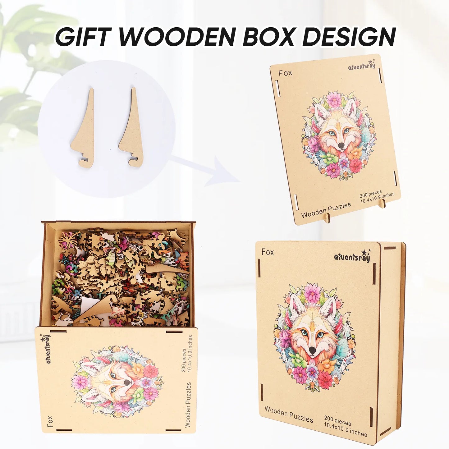 Fox, Wooden Jigsaw Puzzles