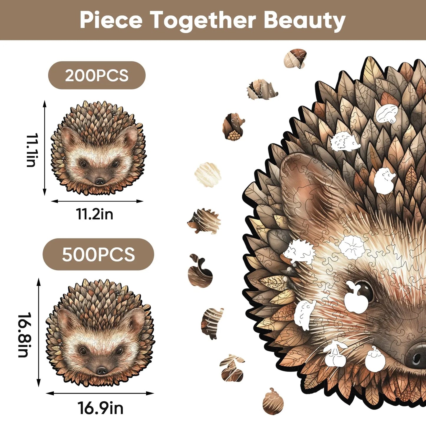Hedgehog, Wooden Jigsaw Puzzles