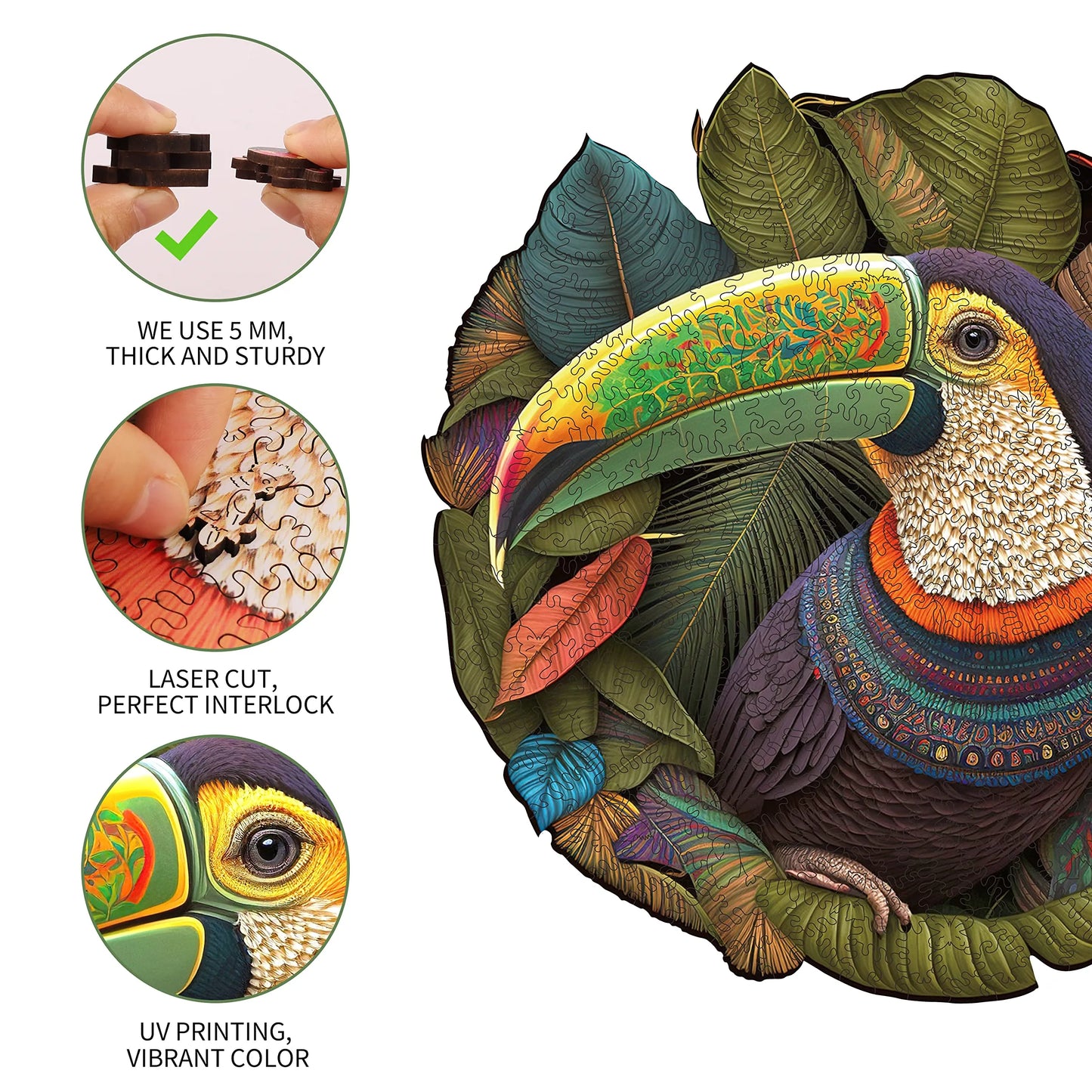 Parrot, Wooden Jigsaw Puzzles