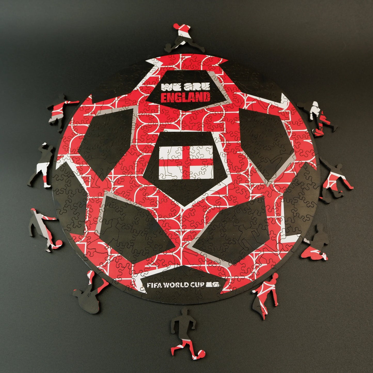 FIFA World Cup 2026 England Ball Wooden Jigsaw Puzzle | 200 Pieces, 5mm Thick
