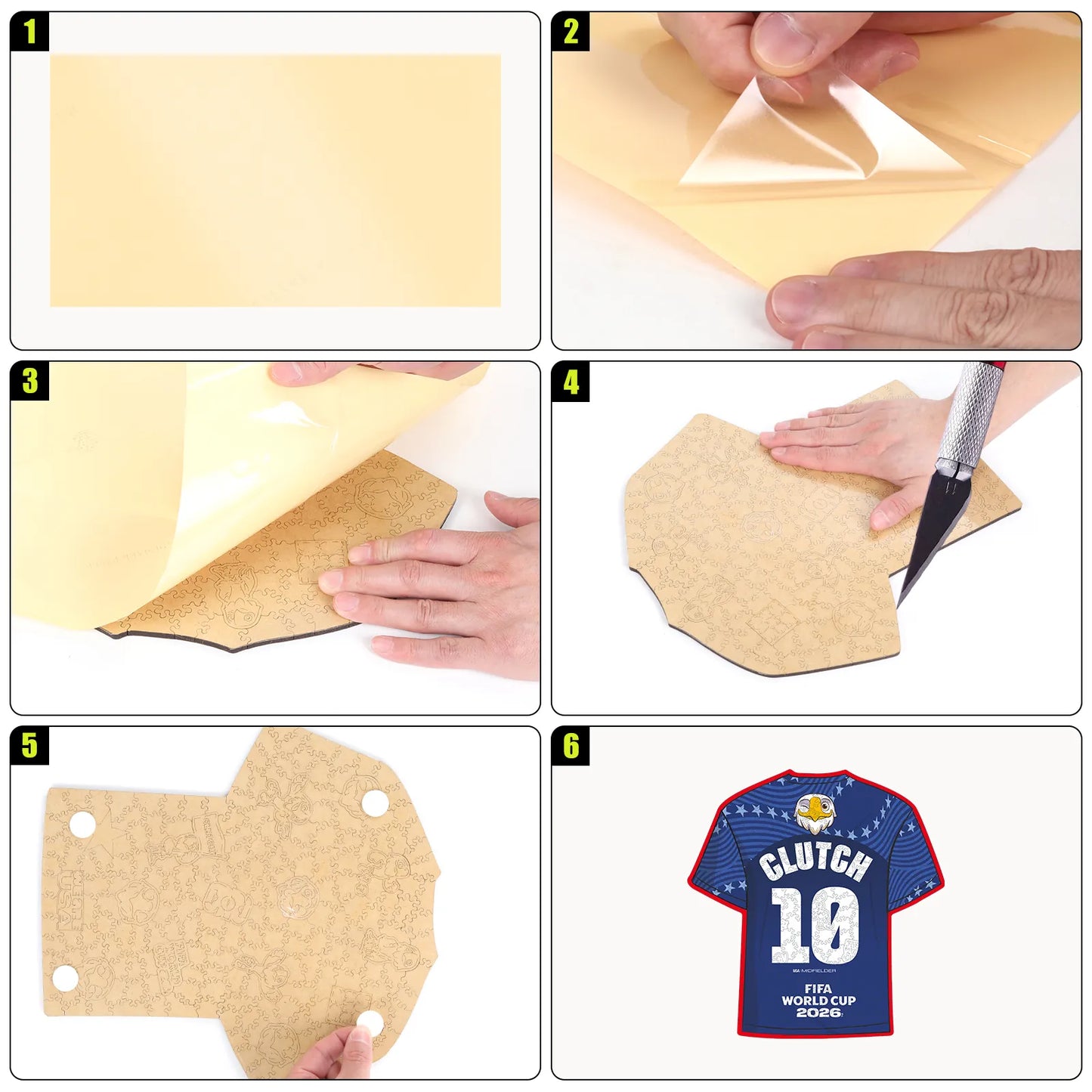 FIFA World Cup 2026 Wooden Jigsaw Puzzle | 200 Pieces, Clutch 10 Jersey
