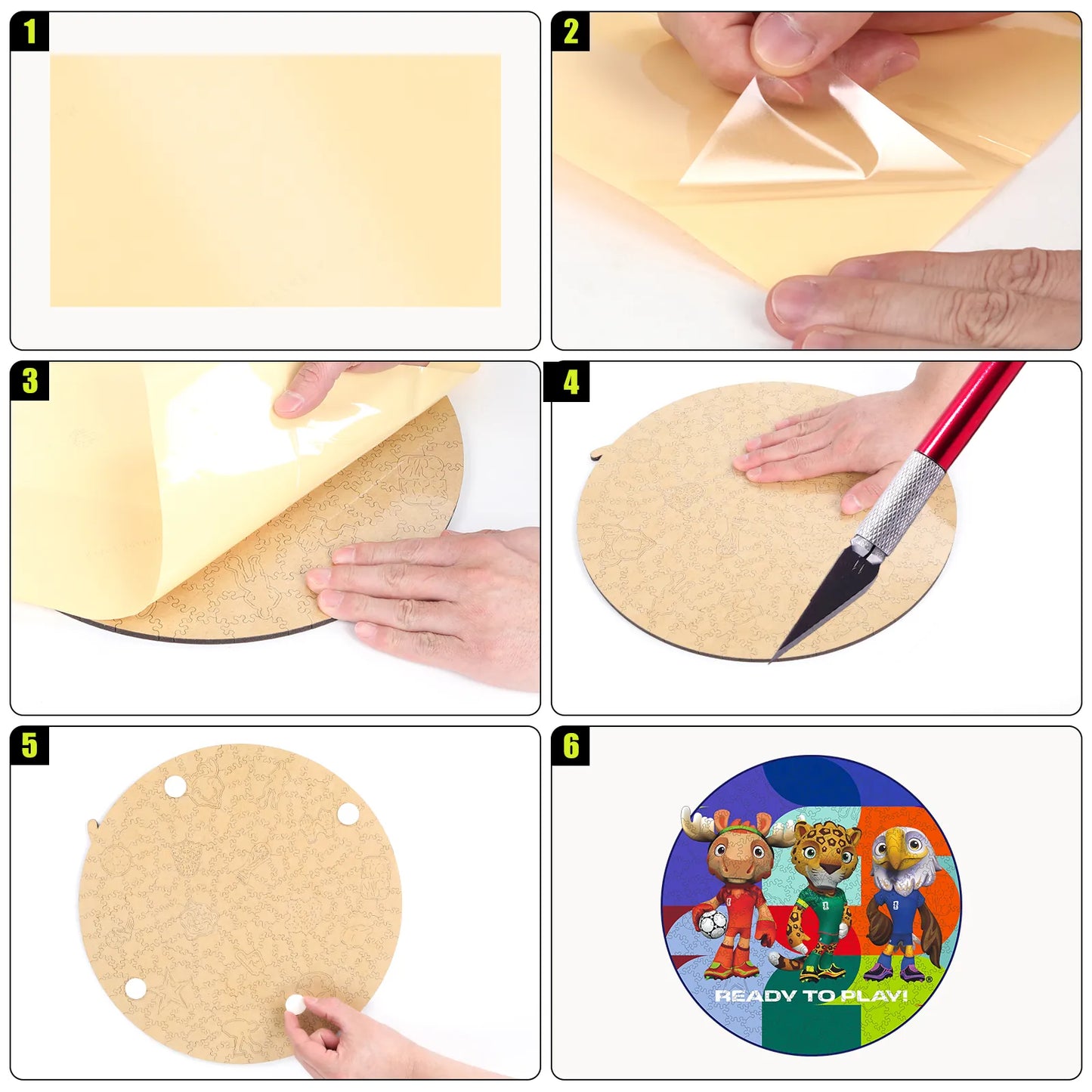 FIFA World Cup 2026 Wooden Jigsaw Puzzle | 200 Pieces, Ready To Play Ball