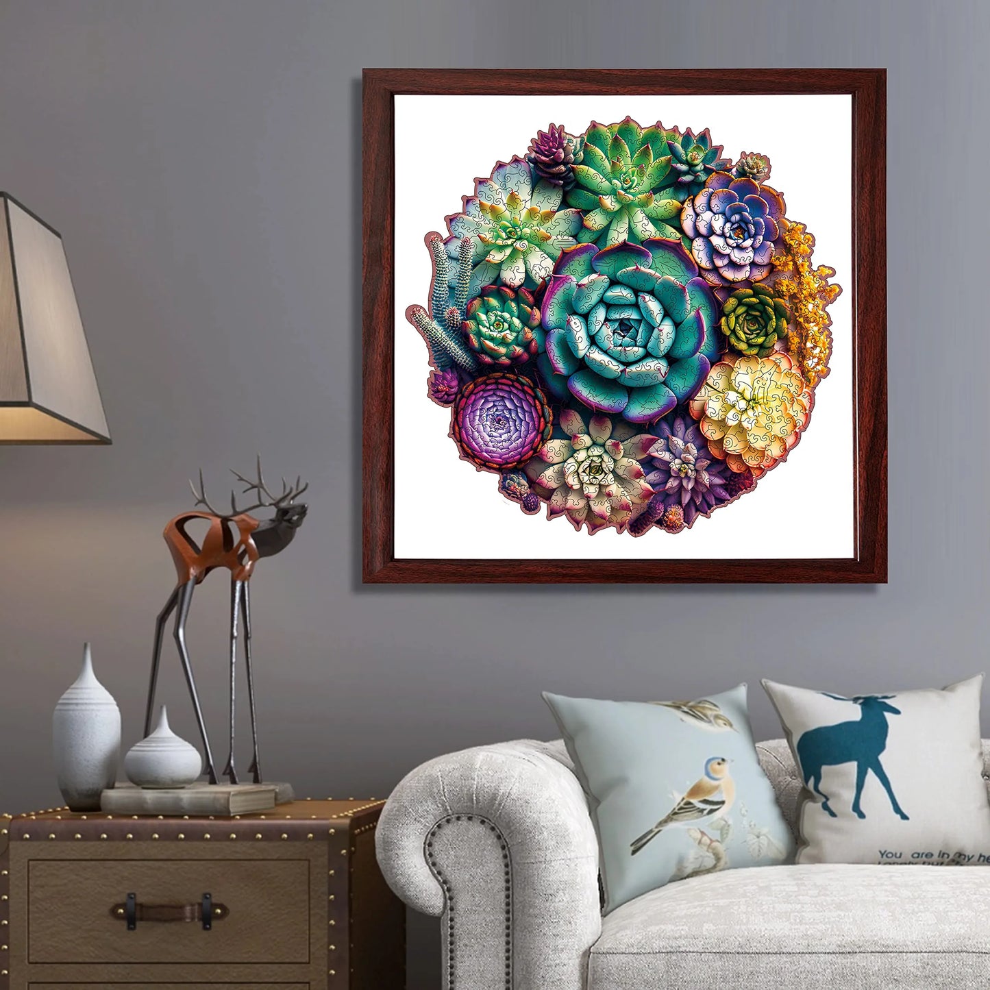Succulent Plants A, Wooden Jigsaw Puzzles