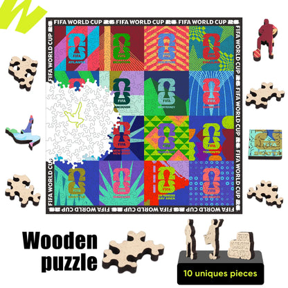 World Cup 2026 Host Cities Mosaic, FIFA Jigsaw Puzzle