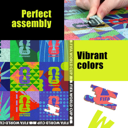 World Cup 2026 Host Cities Mosaic, FIFA Jigsaw Puzzle