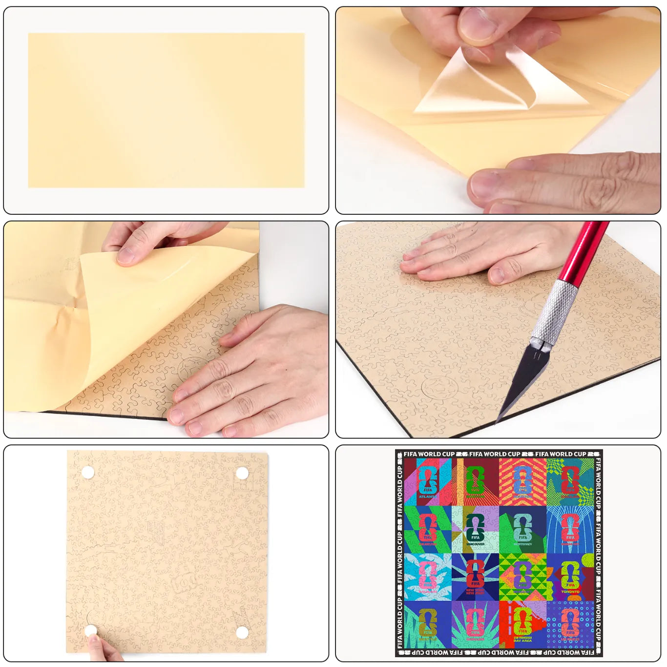 World Cup 2026 Host Cities Mosaic, FIFA Jigsaw Puzzle