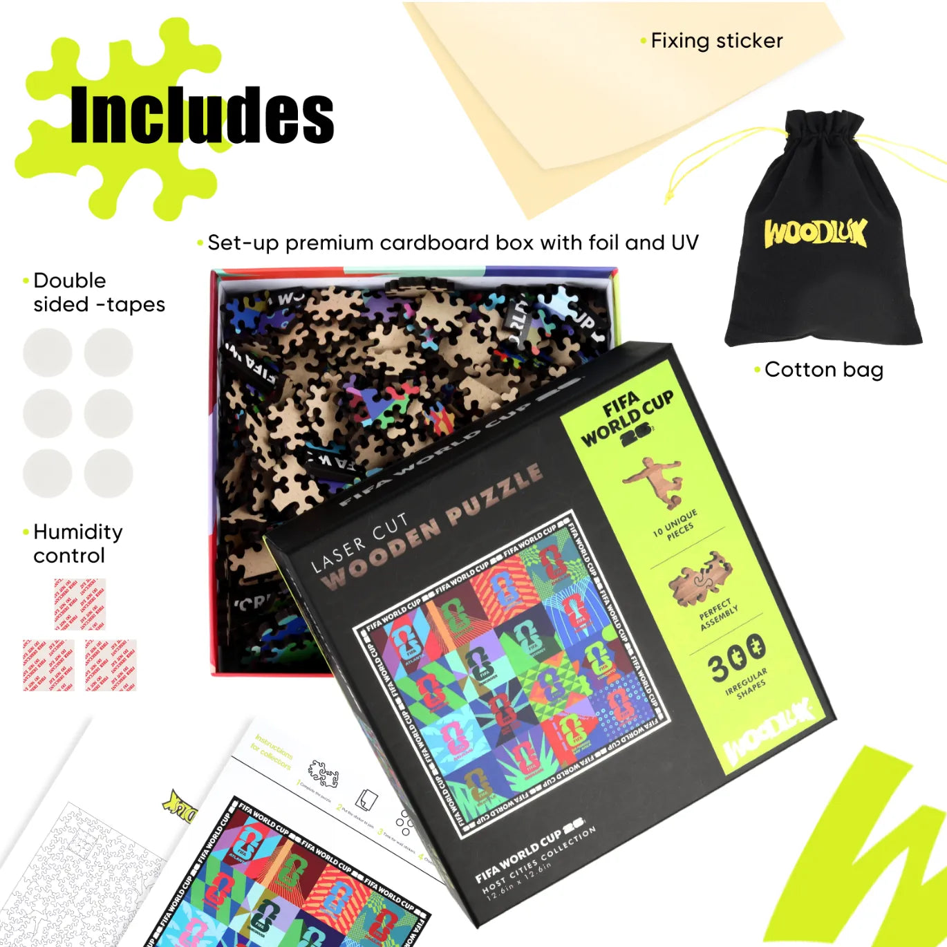 World Cup 2026 Host Cities Mosaic, FIFA Jigsaw Puzzle