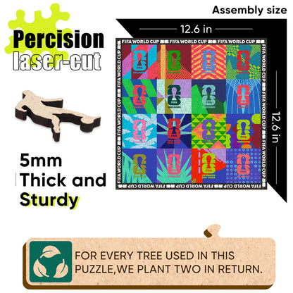 World Cup 2026 Host Cities Mosaic, FIFA Jigsaw Puzzle