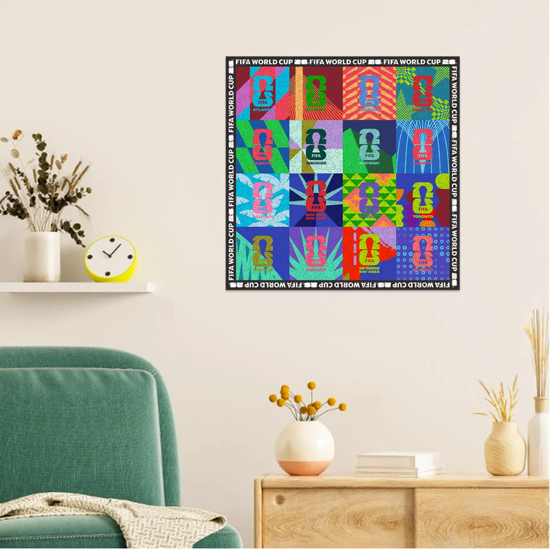 World Cup 2026 Host Cities Mosaic, FIFA Jigsaw Puzzle