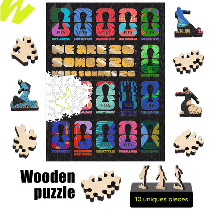 World Cup 2026 Host Cities Emblems, FIFA Jigsaw Puzzle