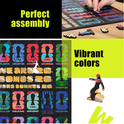 World Cup 2026 Host Cities Emblems, FIFA Jigsaw Puzzle