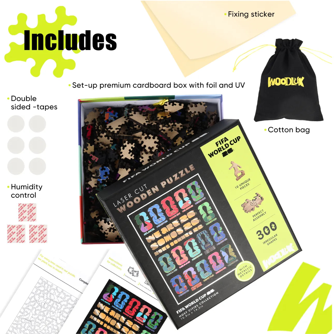 World Cup 2026 Host Cities Emblems, FIFA Jigsaw Puzzle