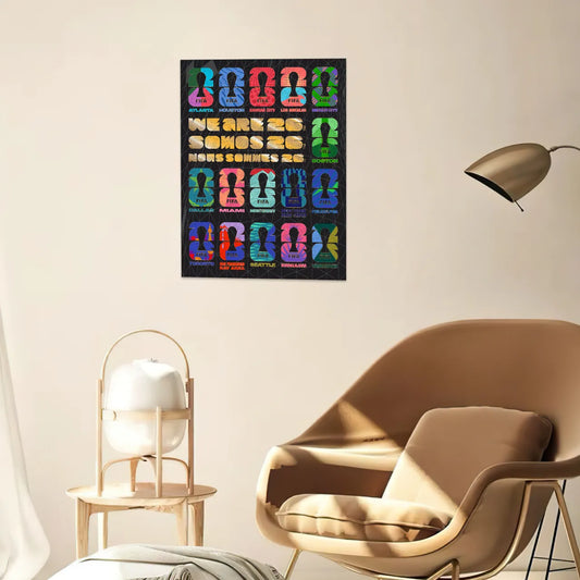 World Cup 2026 Host Cities Emblems, FIFA Jigsaw Puzzle