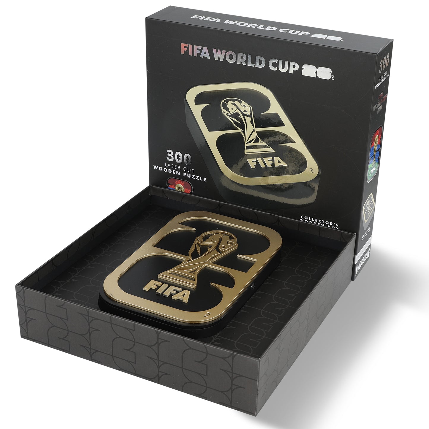 World Cup 2026 Host Countries Poster with Trophy, FIFA Jigsaw Puzzle