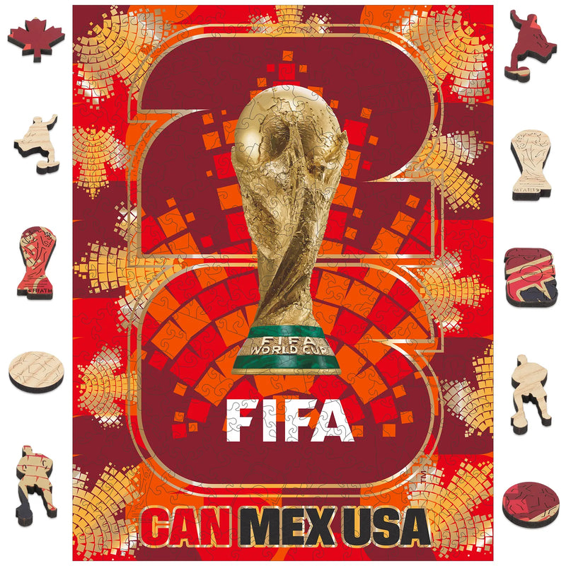 World Cup 2026 Host Country Logo Canada, FIFA Jigsaw Puzzle