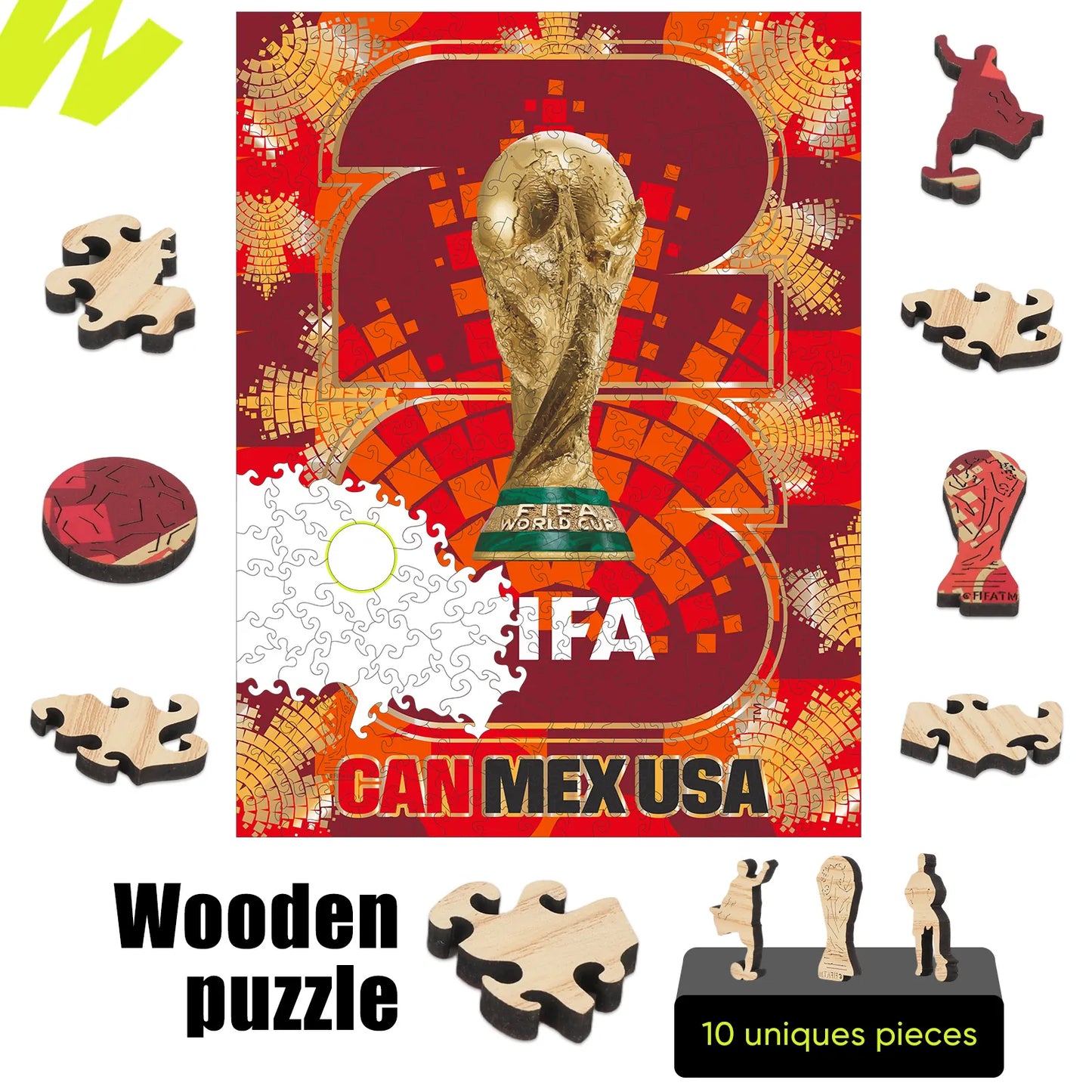 World Cup 2026 Host Country Logo Canada, FIFA Jigsaw Puzzle