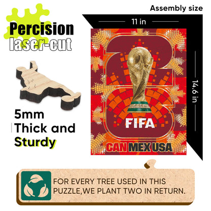 World Cup 2026 Host Country Logo Canada, FIFA Jigsaw Puzzle