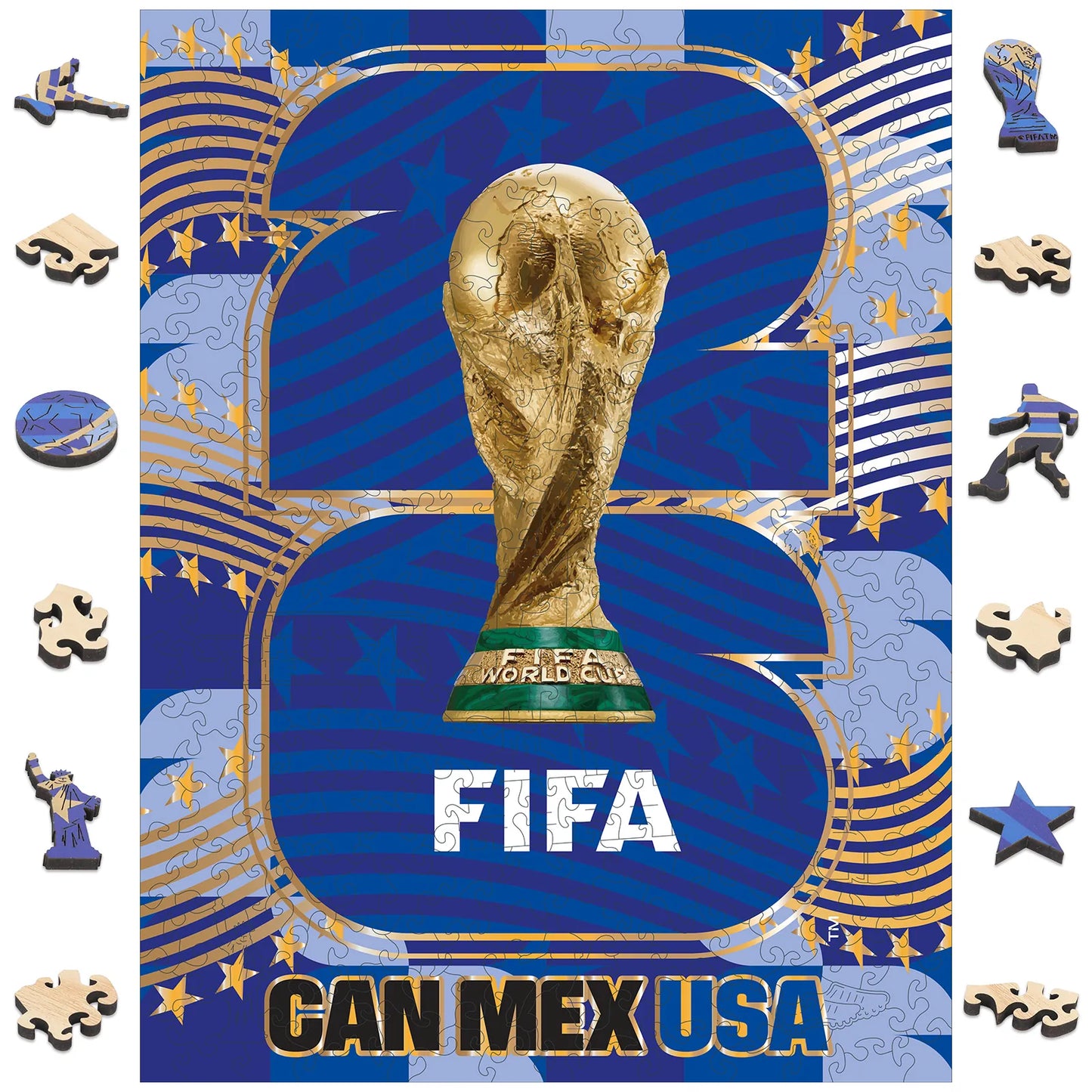 World Cup 2026 Host Country Logo USA , FIFA Jigsaw Puzzle