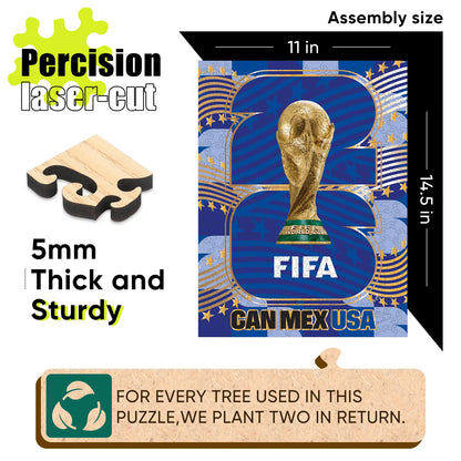 World Cup 2026 Host Country Logo USA , FIFA Jigsaw Puzzle