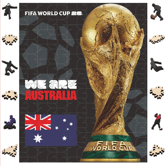 World Cup 2026 Trophy Poster Australia, FIFA Jigsaw Puzzle