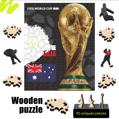 World Cup 2026 Trophy Poster Australia, FIFA Jigsaw Puzzle