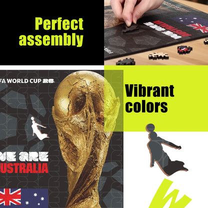 World Cup 2026 Trophy Poster Australia, FIFA Jigsaw Puzzle