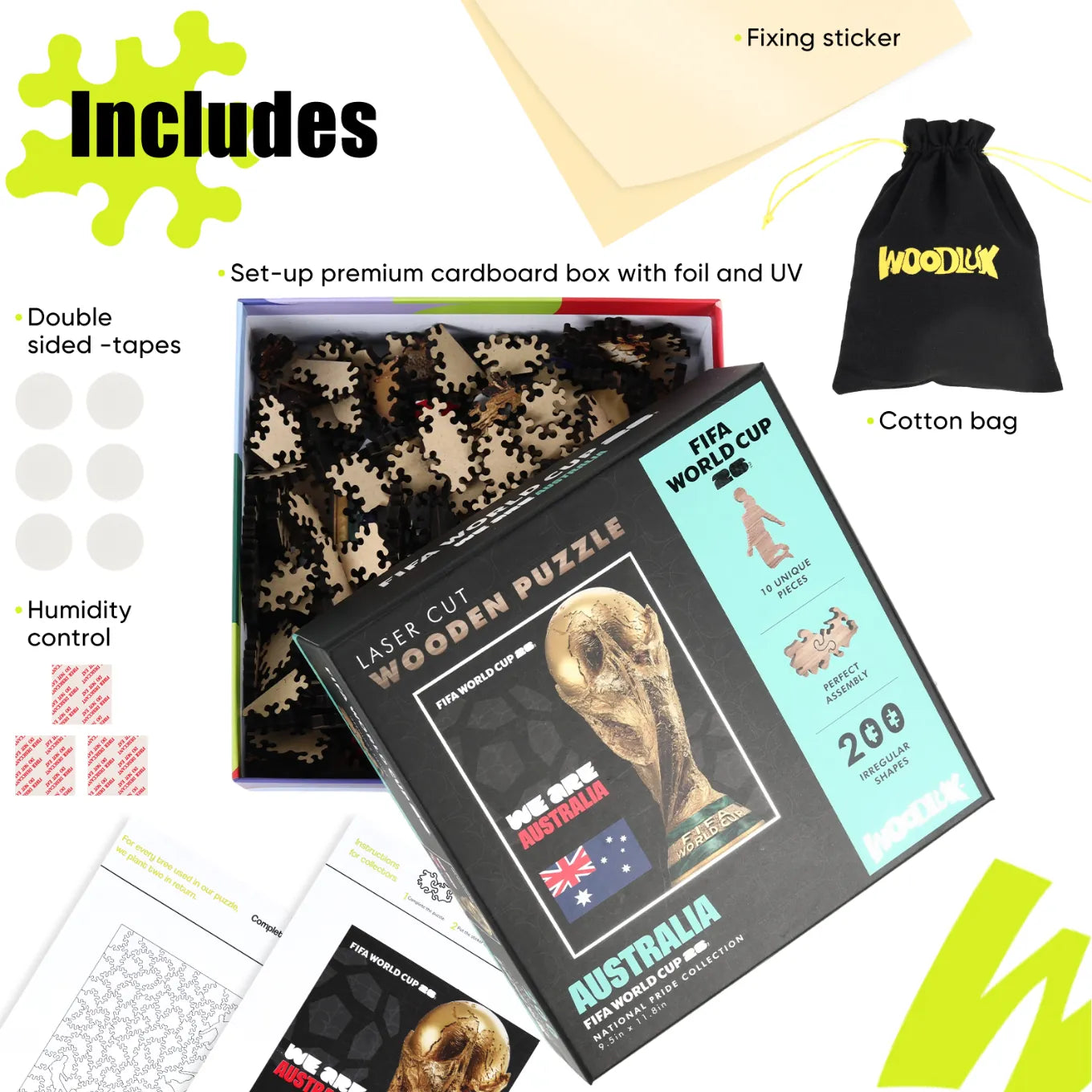 World Cup 2026 Trophy Poster Australia, FIFA Jigsaw Puzzle