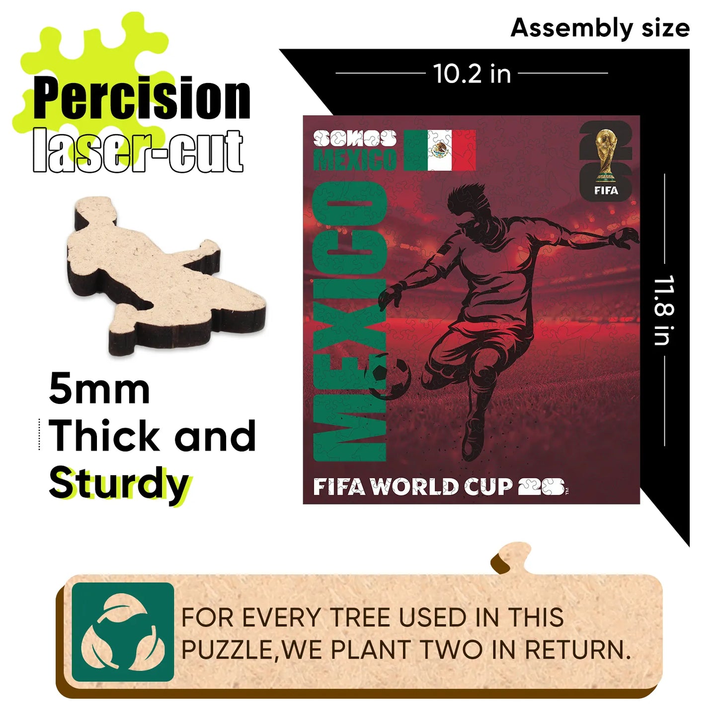World Cup 2026 We Are Mexico Poster, FIFA Jigsaw Puzzle