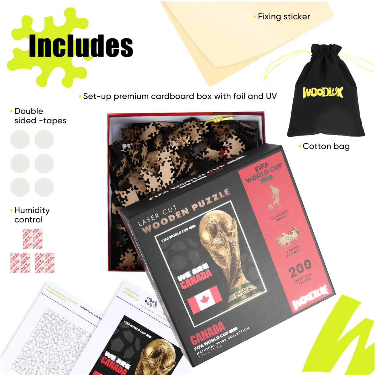 World Cup 2026 Trophy Poster Canada, FIFA Jigsaw Puzzle