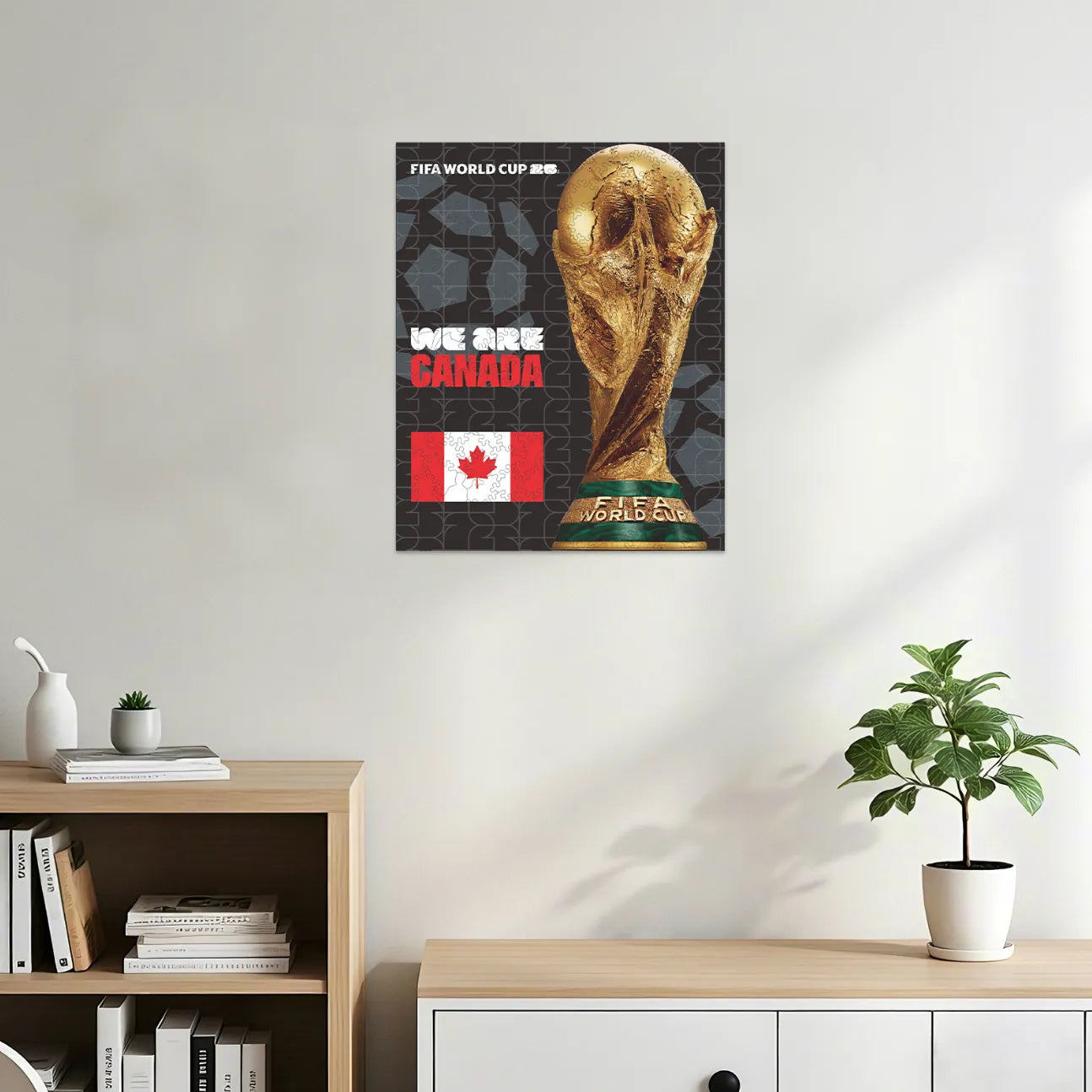 World Cup 2026 Trophy Poster Canada, FIFA Jigsaw Puzzle
