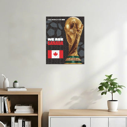 World Cup 2026 Trophy Poster Canada, FIFA Jigsaw Puzzle