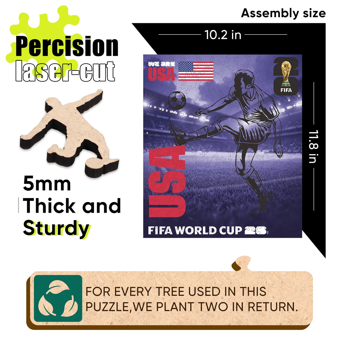 World Cup 2026 We Are USA Poster, FIFA Jigsaw Puzzle