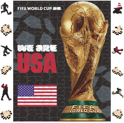 World Cup 2026 Trophy Poster USA, FIFA Jigsaw Puzzle