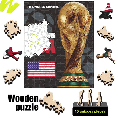 World Cup 2026 Trophy Poster USA, FIFA Jigsaw Puzzle