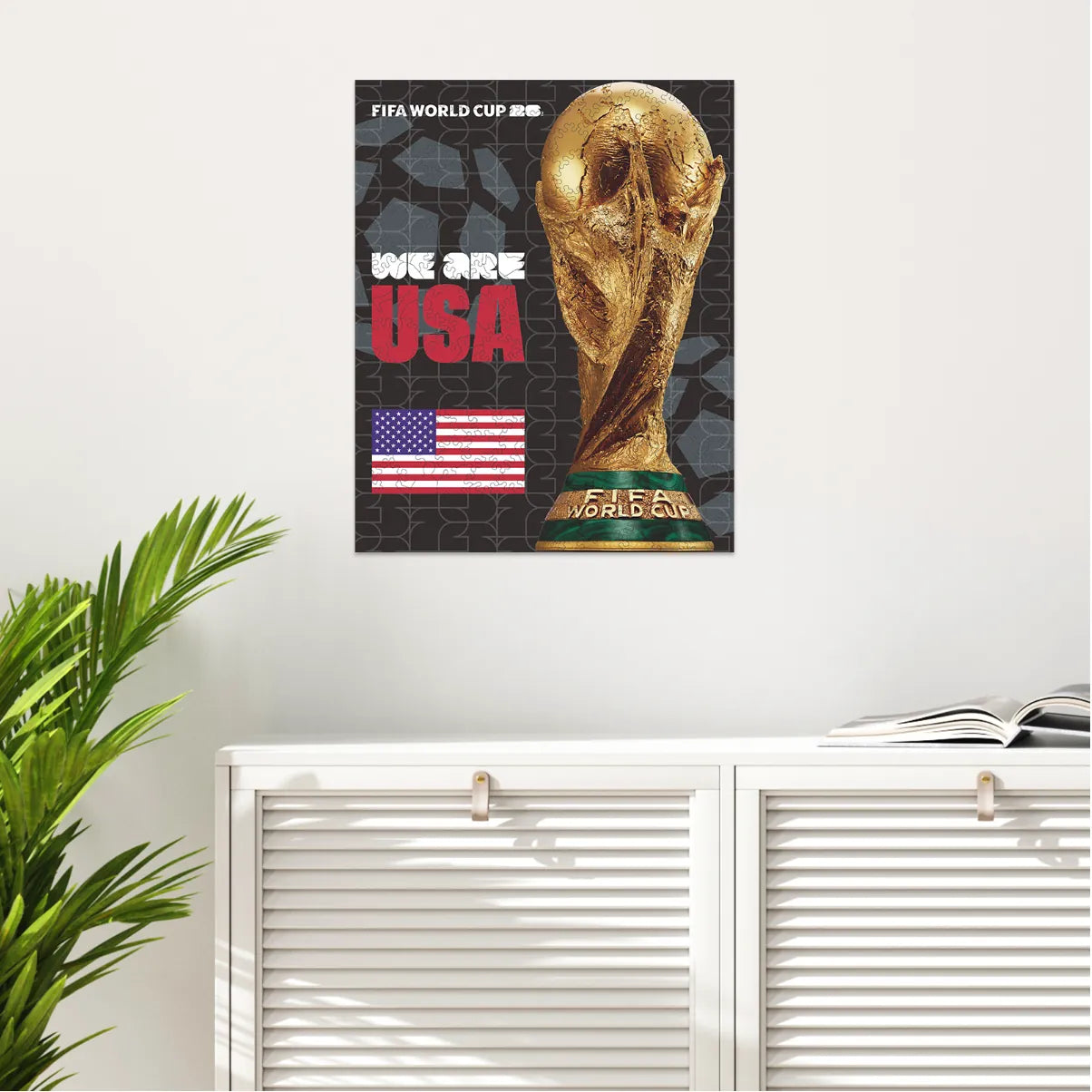 World Cup 2026 Trophy Poster USA, FIFA Jigsaw Puzzle
