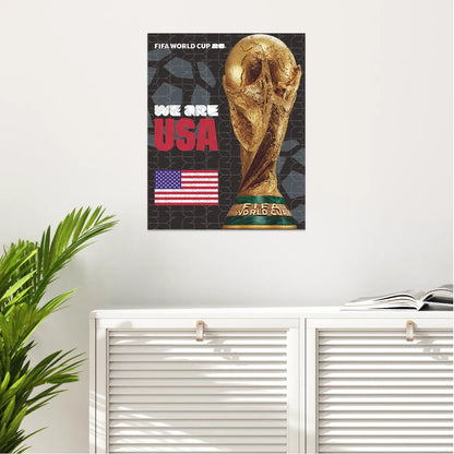 World Cup 2026 Trophy Poster USA, FIFA Jigsaw Puzzle