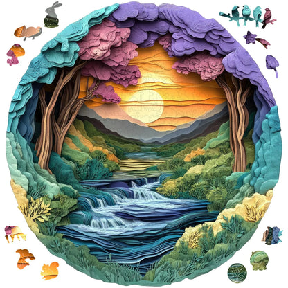 Nature Landscape, Wooden Jigsaw Puzzles