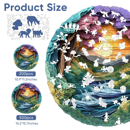 Nature Landscape, Wooden Jigsaw Puzzles