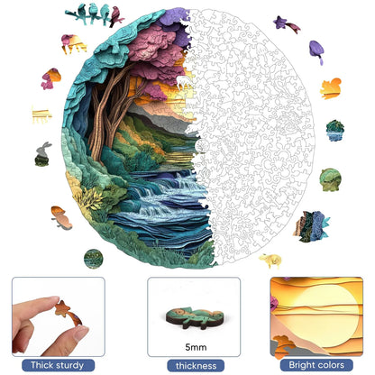 Nature Landscape, Wooden Jigsaw Puzzles