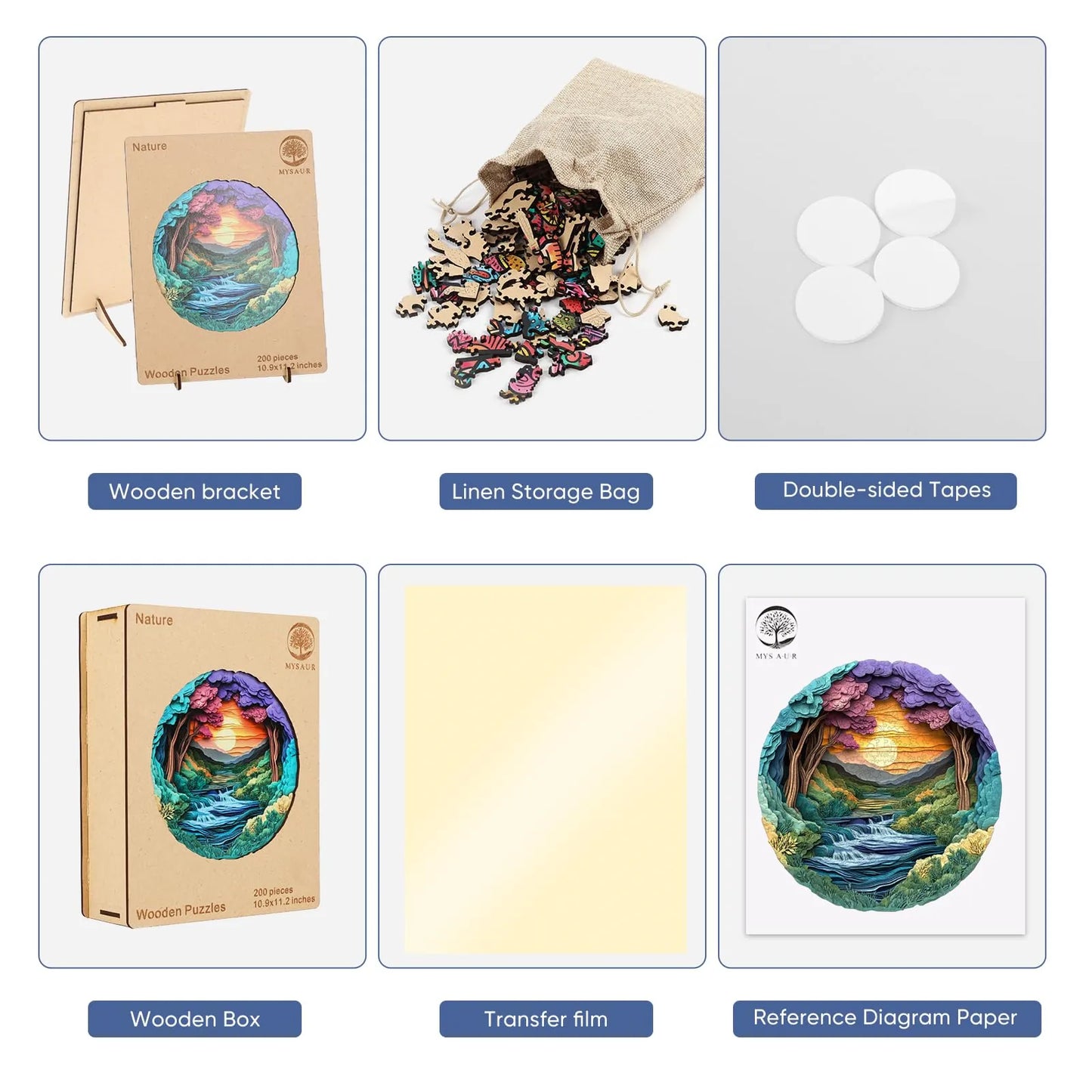 Nature Landscape, Wooden Jigsaw Puzzles