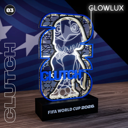 World Cup 2026 Clutch Mascot, FIFA Wooden Art Night Light