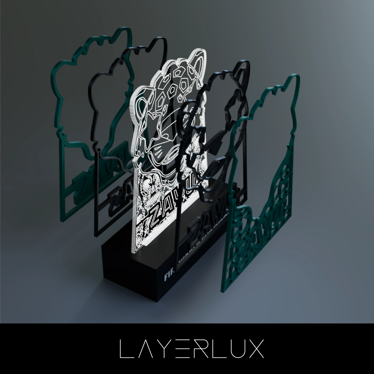 World Cup 2026 Wow Zayu, FIFA Wooden Art Night Light